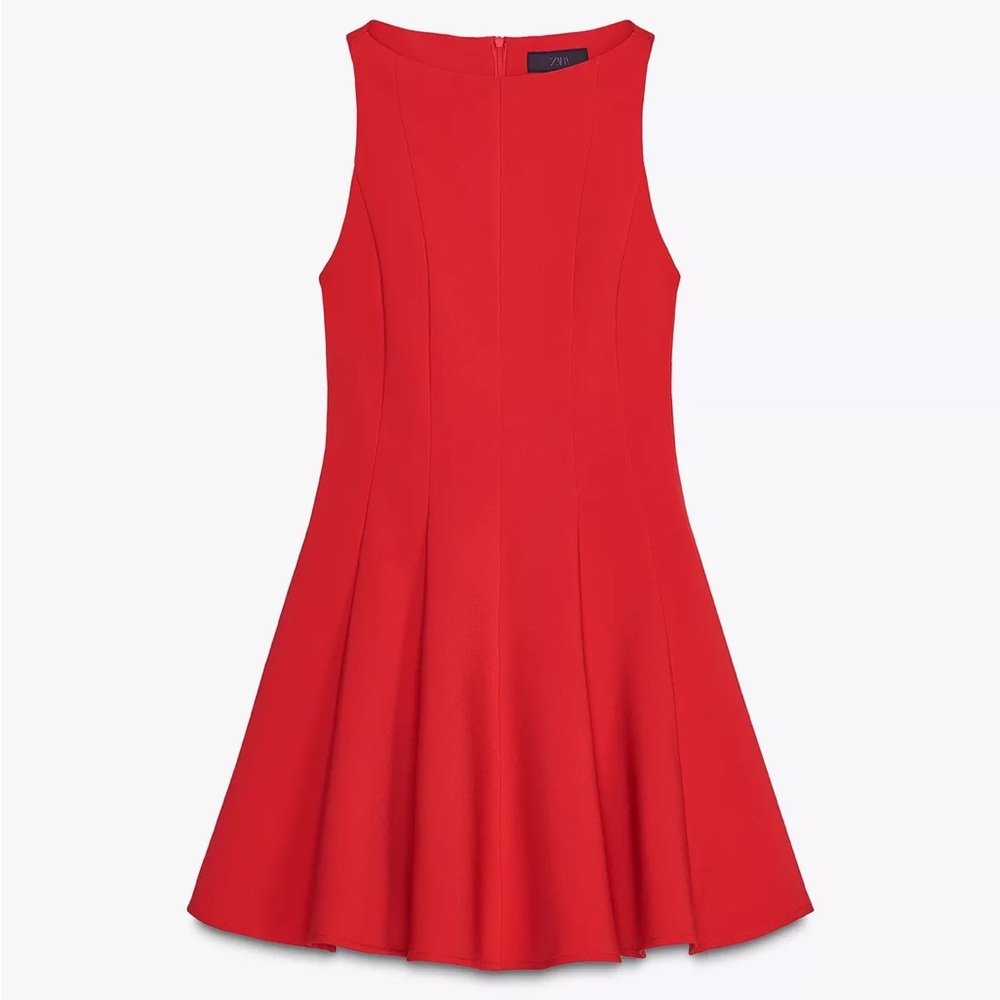 ZARA Short Swing Dress – Red